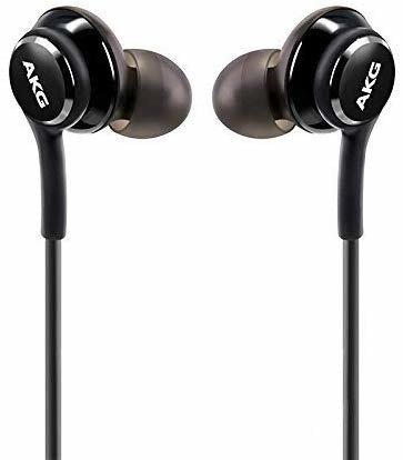 I Zestaw słuchawkowy do SAMSUNG GALAXY S10 / S10+ PLUS AKG EO-IG955 słuchawki dokanałowe jack 3,5mm BULK czarny #65577-uniw