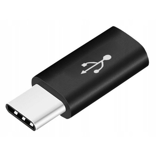 I Adapter Micro USB na USB Typ C Przejściówka Extreme czarny #66318-uniw
