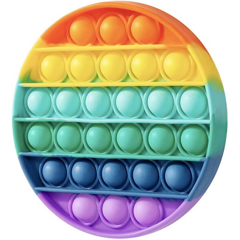 I Zabawka Sensoryczna Antystresowa Tęczowa Wielokolorowa NEXERI Push Bubble Pop It - Kółko #72579-uniw