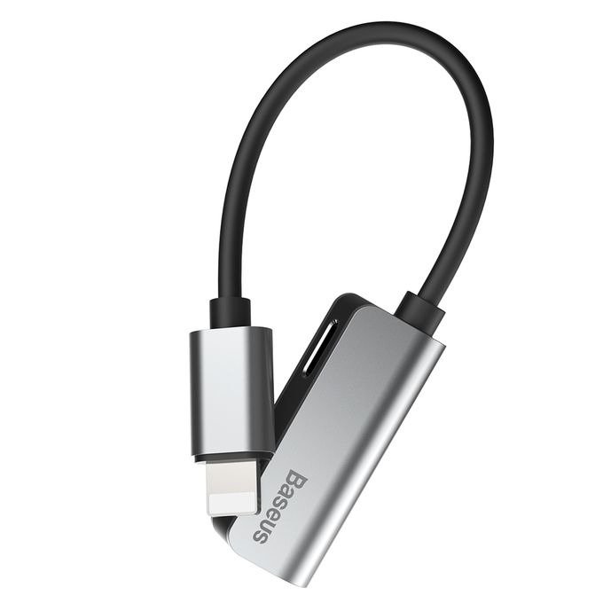 I Adapter Baseus L37 IPhone męski na IPhone+IPhone żeński CALL37-91 srebrny #50654-uniw