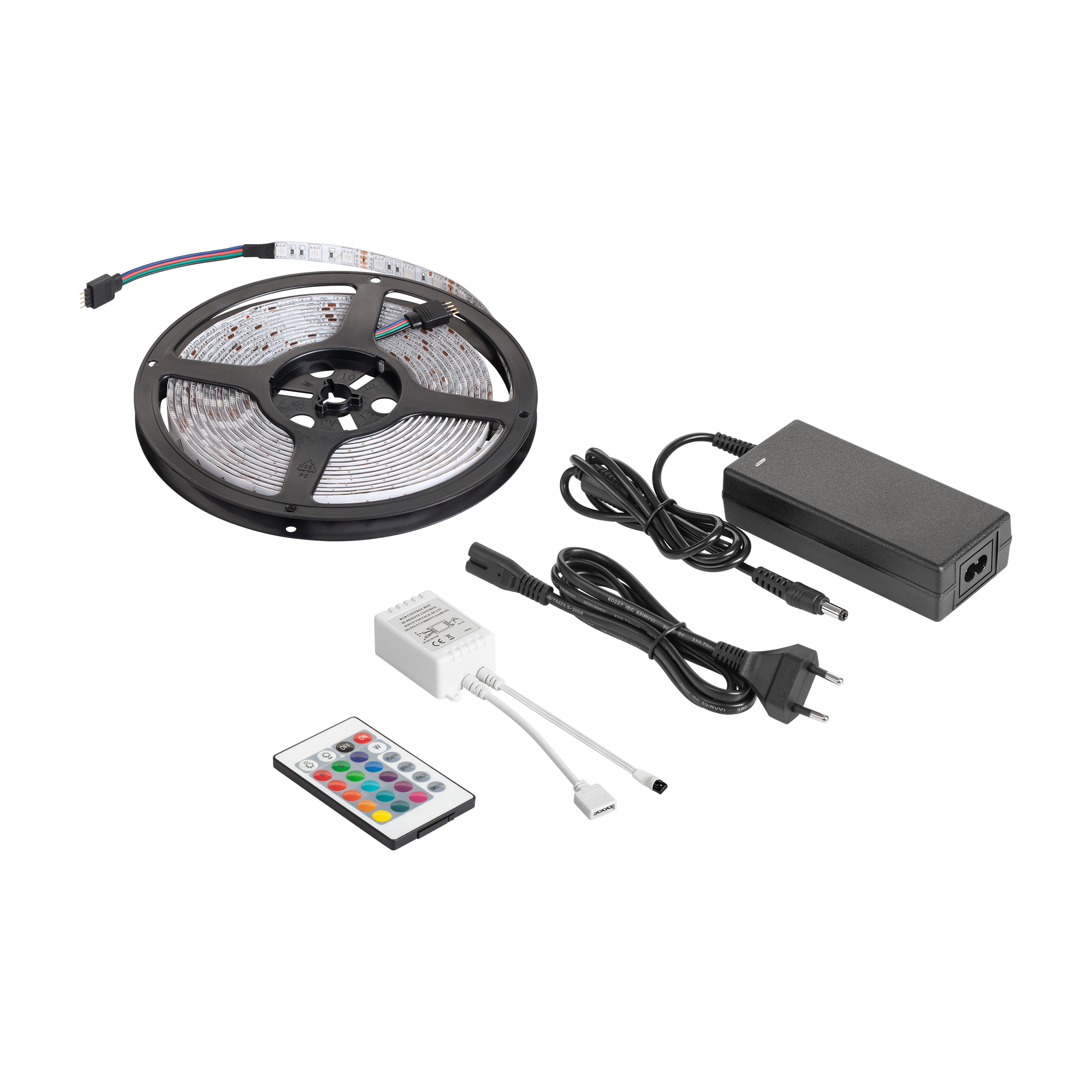 I Zestaw oświetleniowy Rebel (sznur LED RGB, kontroler kolorów, zasilacz) #LED0175-2