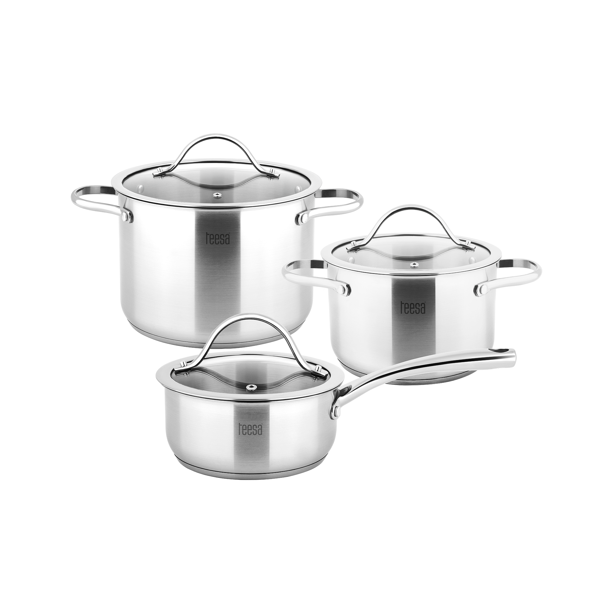 I Zestaw garnków 6 elementów TEESA COOK EXPERT MASTER #TSA0074