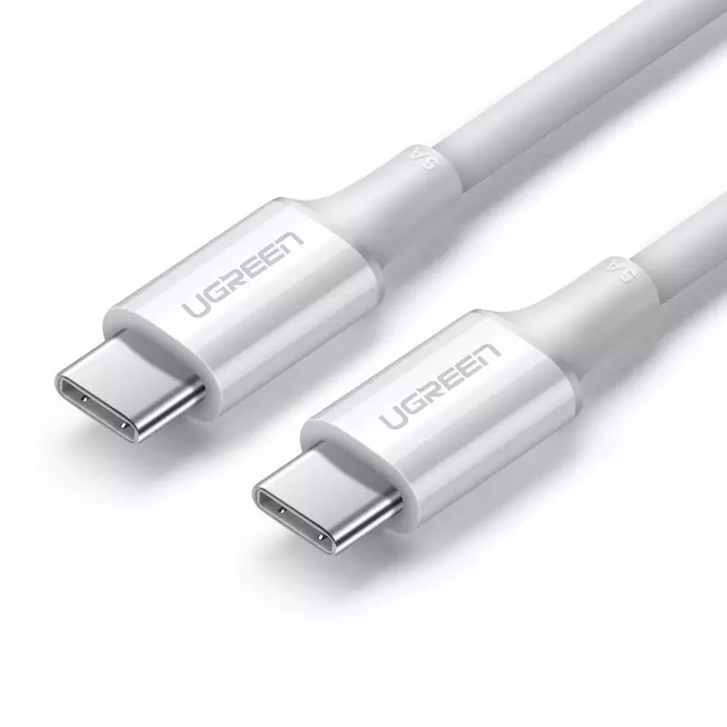 I Câble Ugreen USB Type C - USB Type C PD 100W 5A 2m blanc (US300) #56456-uniw