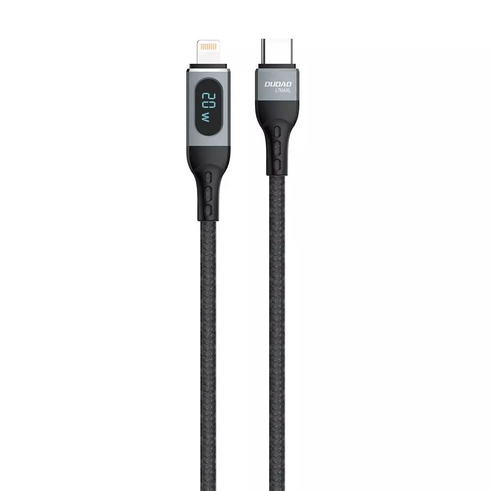 I Câble Dudao USB Type C - Lightning Fast Charging PD 20W noir (L7MaxL) #56319-uniw