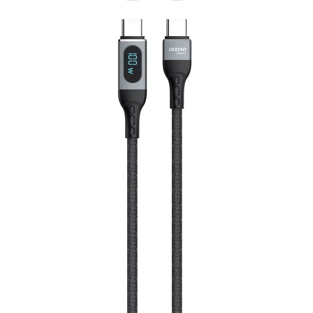 I Câble Dudao USB Type C - USB Type C charge rapide PD 100W noir (L7MaxC) #56435-uniw
