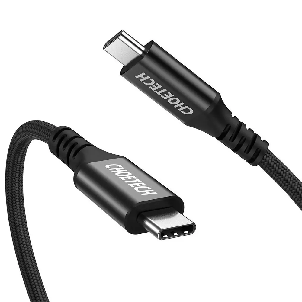I Câble de charge rapide Choetech USB Type C - USB Type C 3.1 Gen 2 100W Power Delivery 2m noir (XCC-1007) #56474-uniw