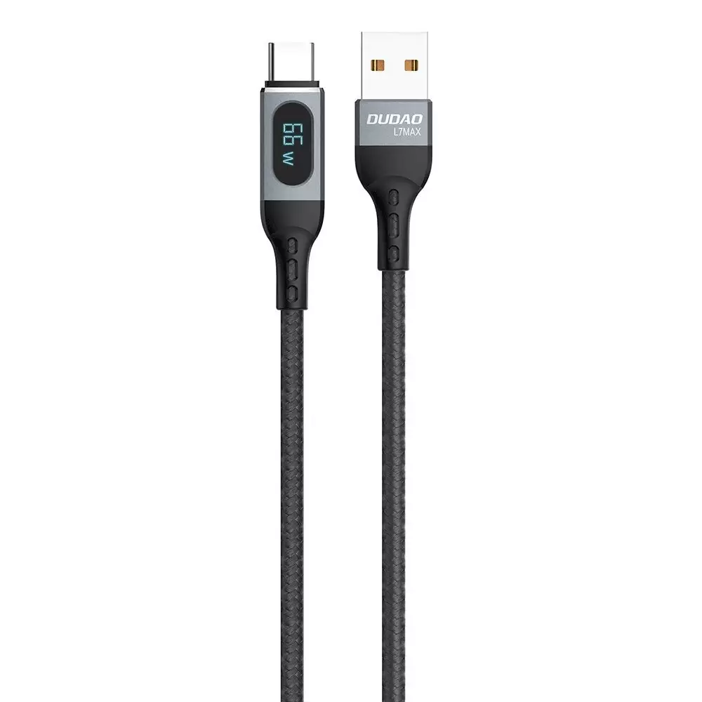 I Câble USB Dudao - USB Type C charge rapide PD 66W noir (L7Max) #56497-uniw