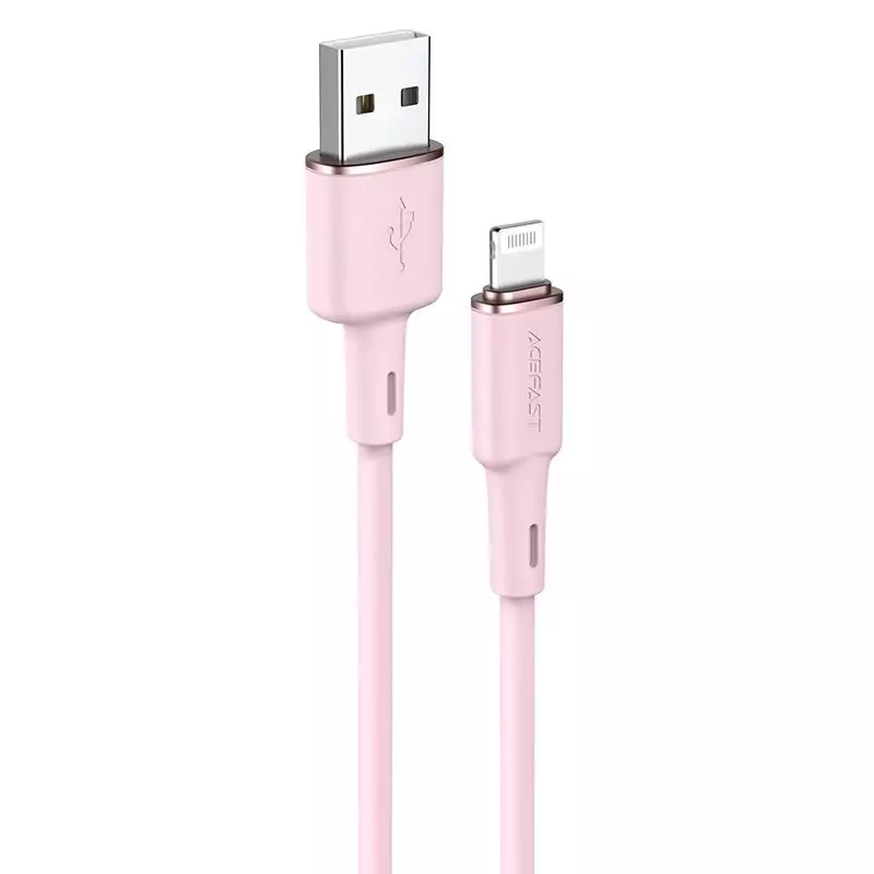 I Câble USB Acefast MFI - Lightning 1.2m, 2.4A rose (C2-02 rose) #56183-uniw