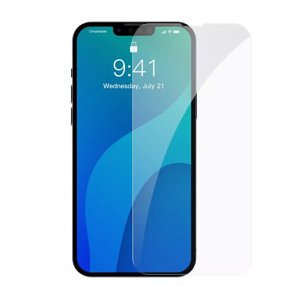 I Verre en porcelaine Baseus mm 2x Verre trempé en porcelaine pour iPhone 13 Pro Max (SGBL030202) #59044-uniw