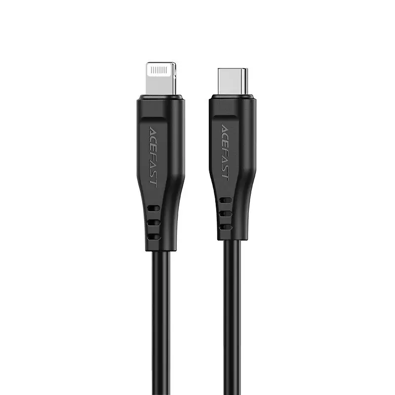 I Câble Acefast MFI USB Type C - Lightning 1.2m, 30W, 3A noir (C3-01 noir) #56332-uniw