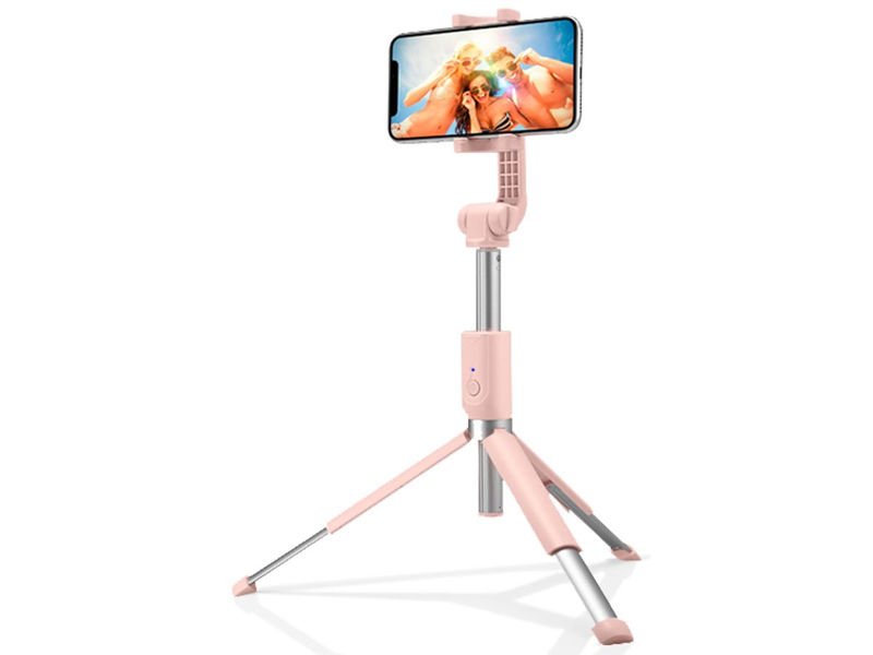 I Uchwyt Spigen Wireless Selfie Stick Tripod Bluetooth S540W Peach Pink #38109-uniw