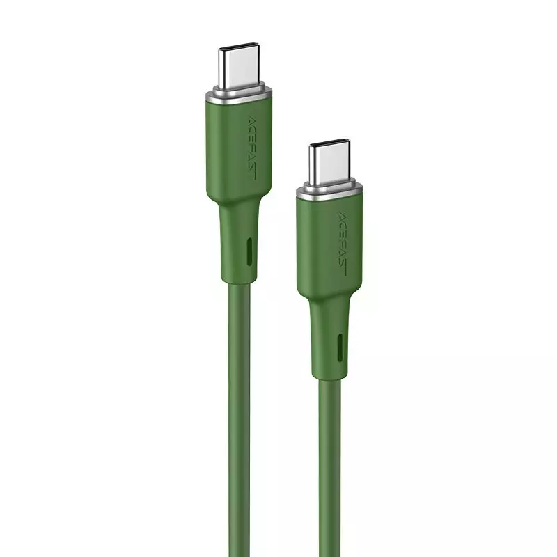 I Câble Acefast USB Type C - USB Type C 1.2m, 60W (20V / 3A) vert (C2-03 oliver green) #56445-uniw
