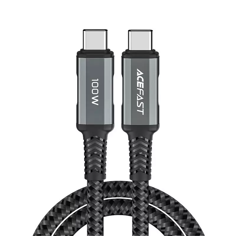I Câble Acefast USB Type C - USB Type C 2m, 100W (20V / 5A) gris (C4-03 gris espace profond) #56450-uniw