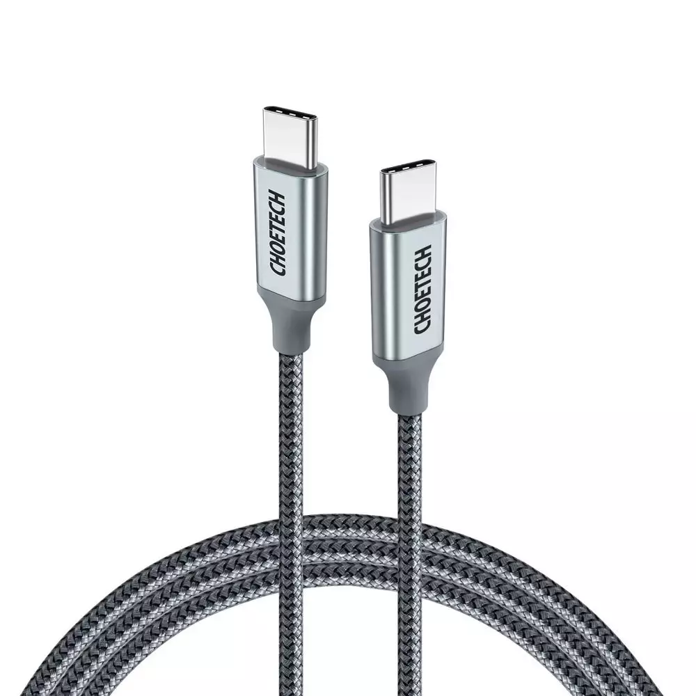 I Choetech USB Type C - Câble USB Type C 5A 100 W Power Delivery 480 Mbps 1,8 m gris (XCC-1002-GY) #56476-uniw