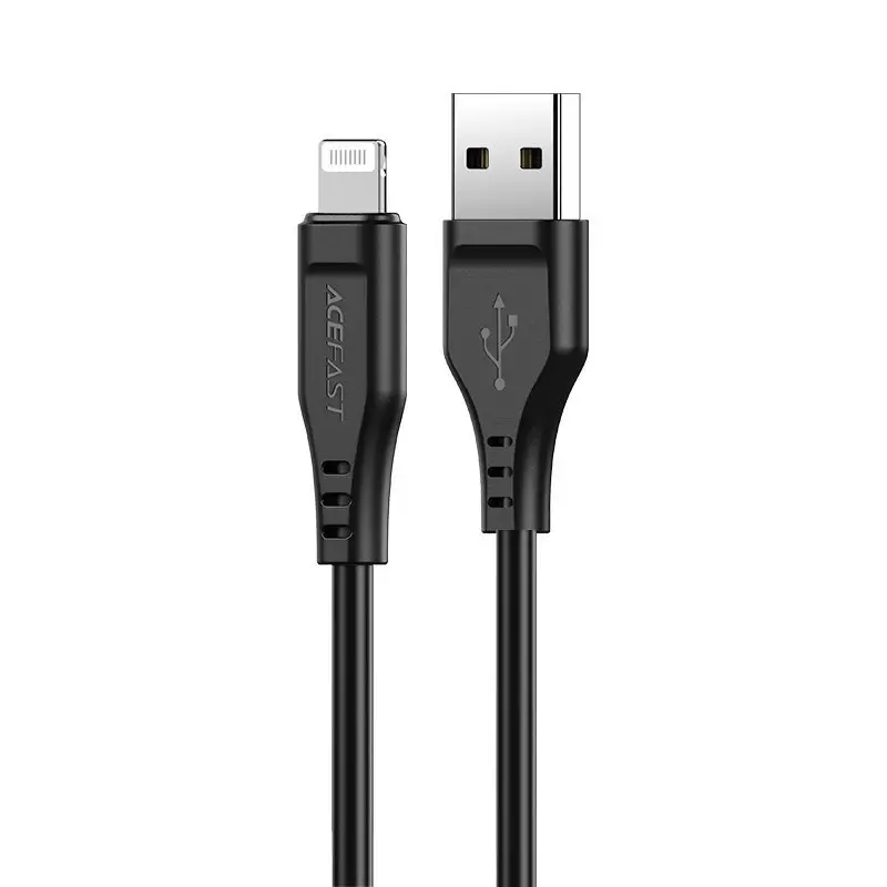 I Câble Acefast MFI USB - Lightning 1.2m, 2.4A noir (C3-02 noir) #56181-uniw