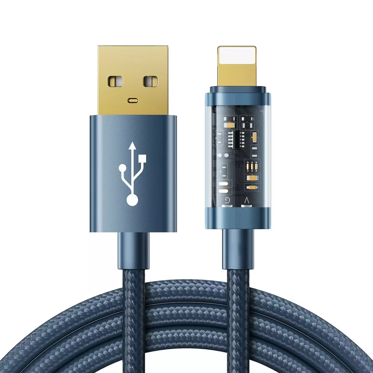 I Câble USB Joyroom - Lightning pour charge / transmission de données 2.4A 20W 1.2m bleu (S-UL012A12) #56171-uniw