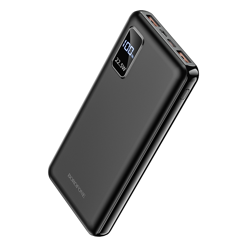 I Borofone Power Bank 10000mAh BJ15 Wiseacre - 2xUSB + Typ C - PD QC 3.0 22,5W czarny #AKUM690