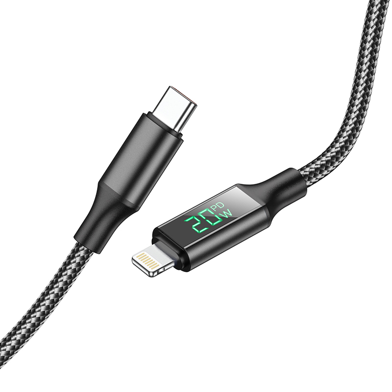 I Borofone Kabel BU32 Exclusive - Typ C na Lightning - PD 20W 1,2 metra czarny #KABAV1279