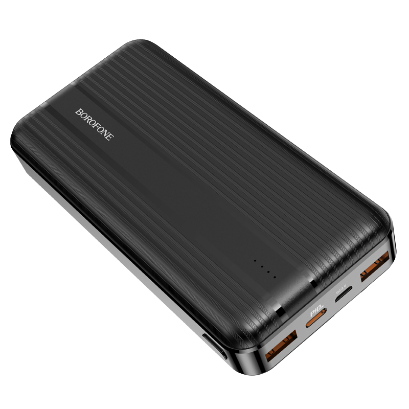 I Borofone Power Bank 20000mAh BJ9A Uranus - 2xUSB + Typ C - PD QC 3.0 22,5W czarny #AKUM731