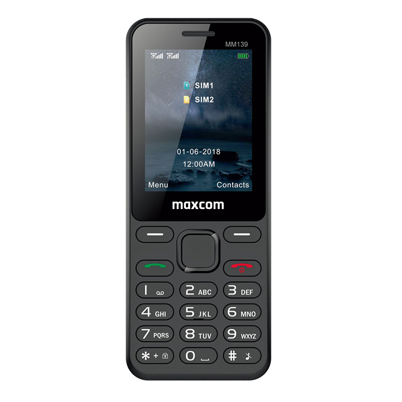 I Telefon - MAXCOM MM 139 dual sim CZARNY #TEL202