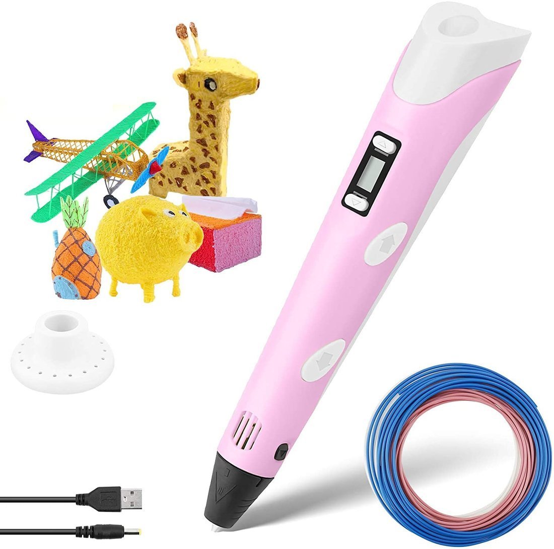 I Długopis Drukarka 3D Pióro na Filament Pisak Magic Pen W666 różowy #71778-uniw