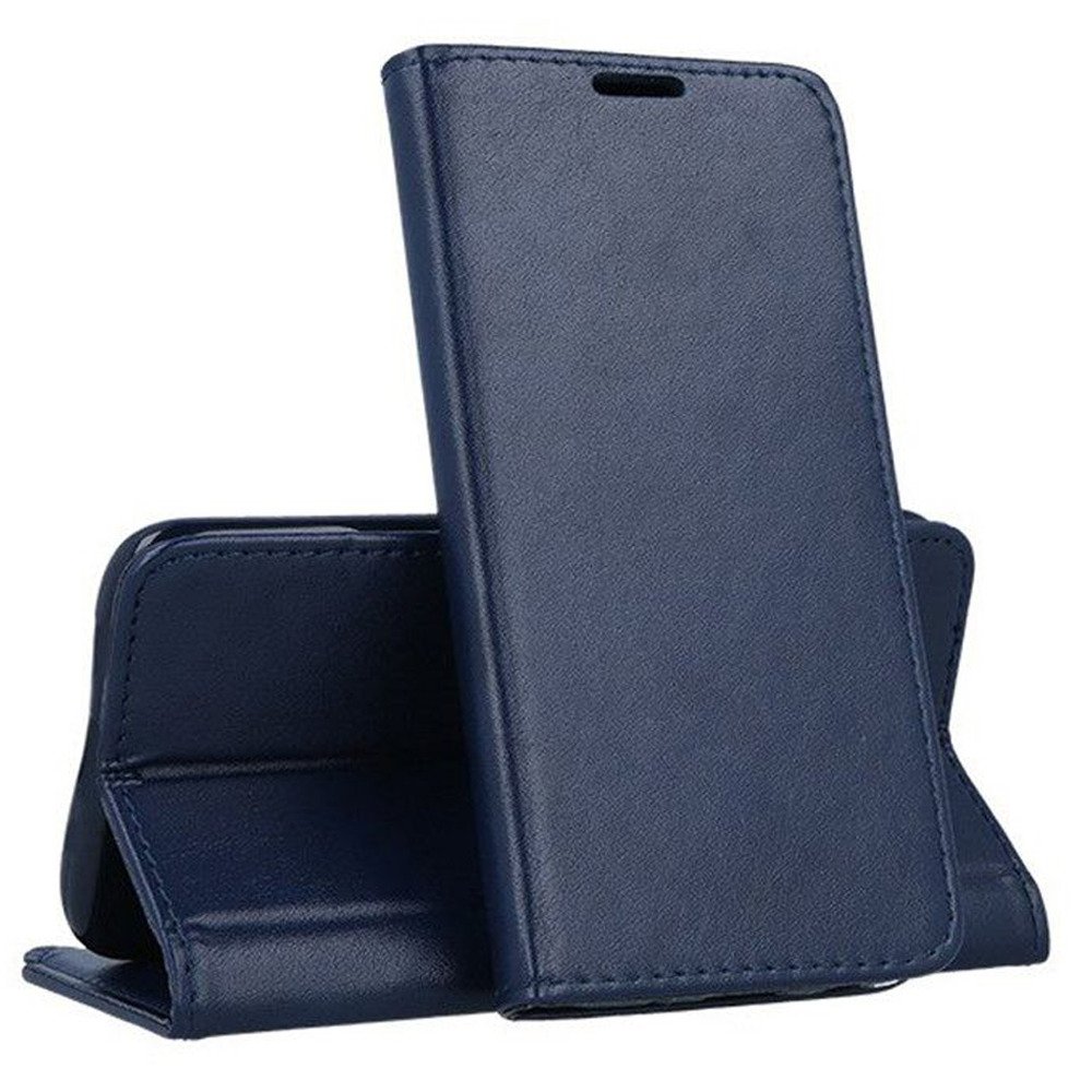 I Etui SAMSUNG GALAXY A71 portfel z klapką skóra ekologiczna Kabura Magnet Book granatowe #67501-uniw