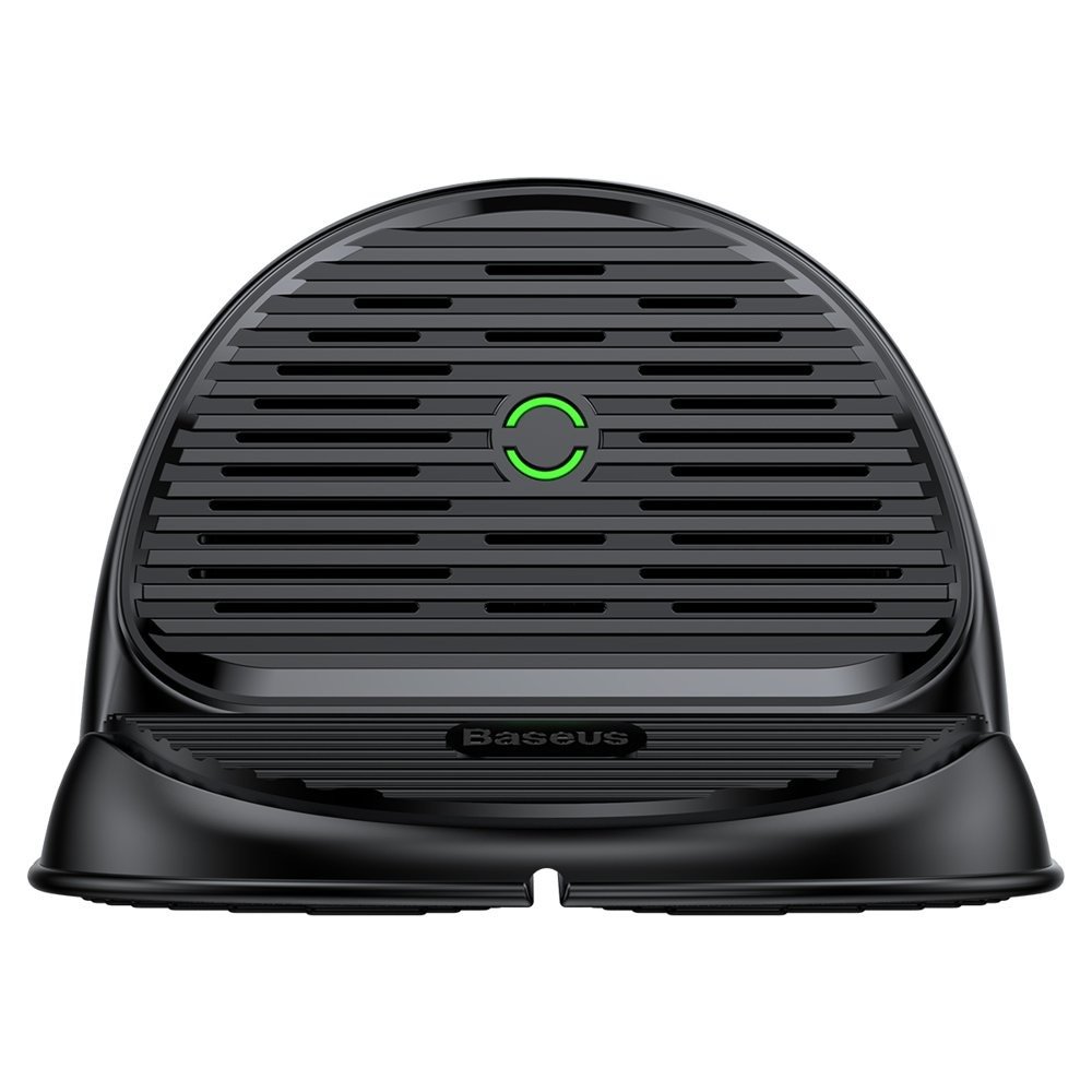 I Bezprzewodowa ładowarka Qi z silikonową podstawą i wentylatorem Baseus Silicone Horizontal Desktop WXHSG-01 czarna #59980-uniw