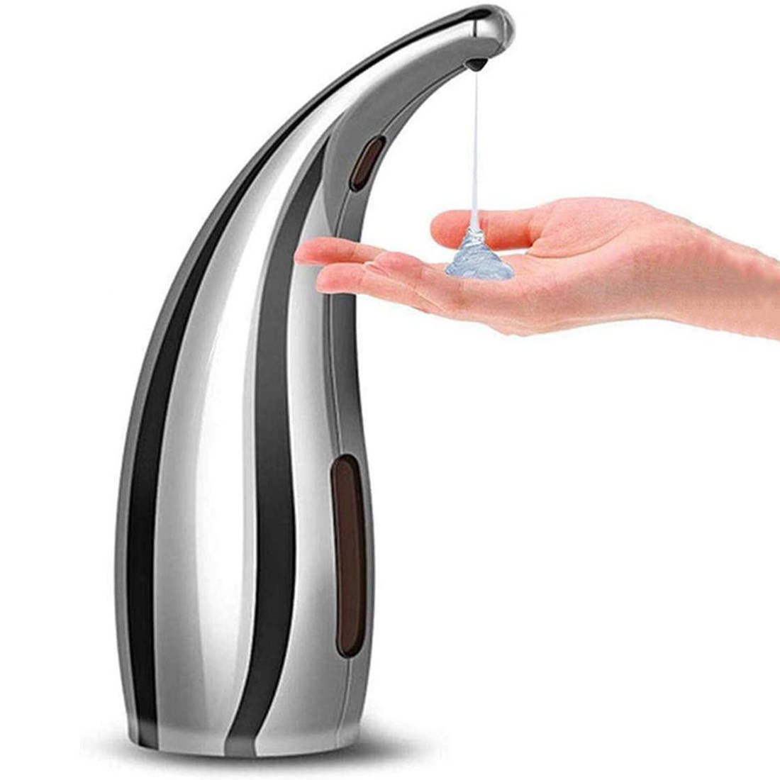 I Bezdotykowy dozownik do mydła w płynie 300ml Automatic Soap Dispenser YK2 stalowy #71029-uniw