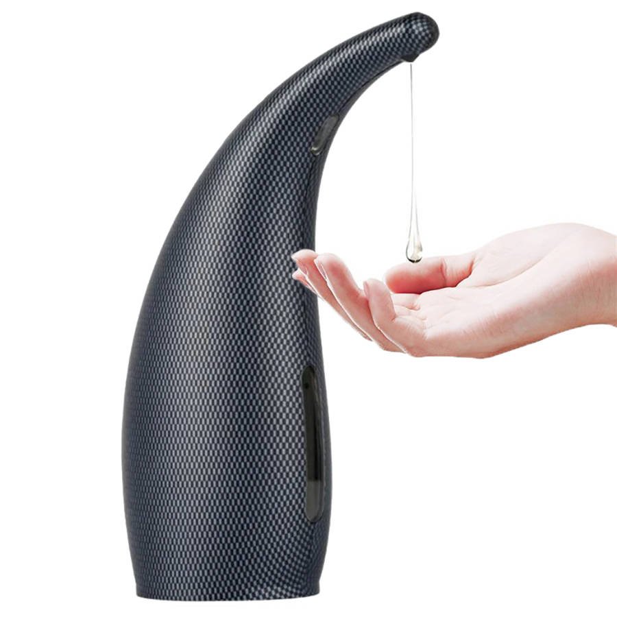 I Bezdotykowy dozownik do mydła w płynie 300ml Automatic Soap Dispenser matowy czarny #71030-uniw