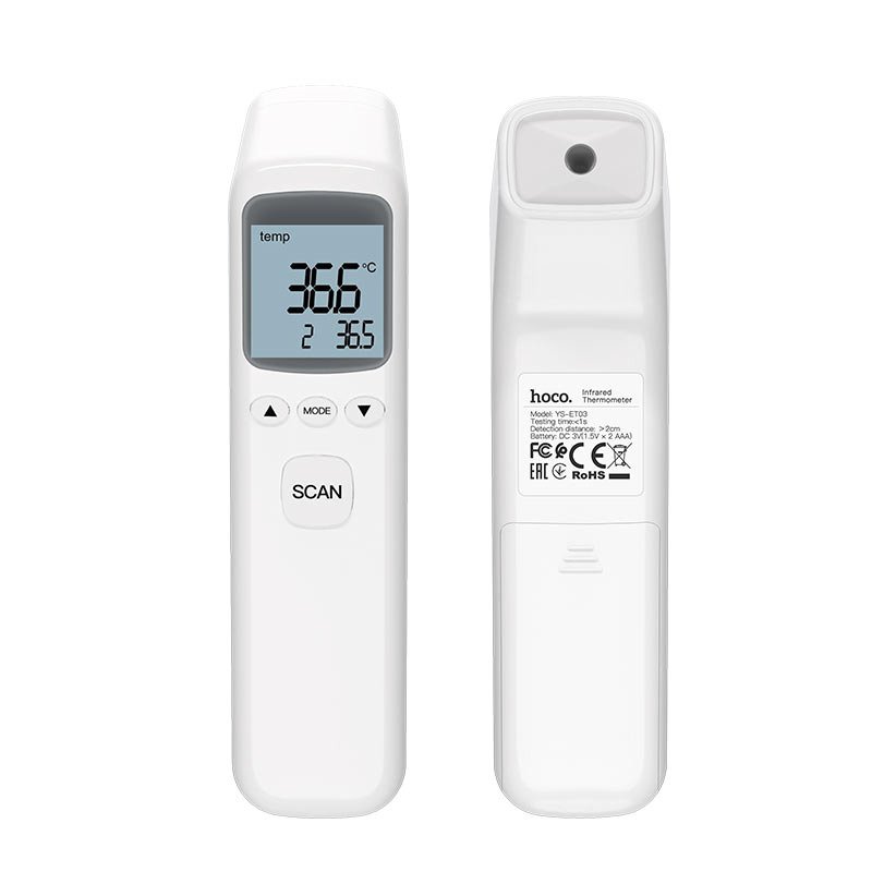 I Termometr Bezdotykowy Medyczny HOCO YS-ET03 biały #68132-uniw