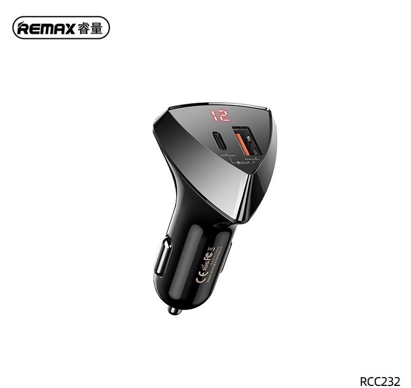 I ADAPT SAM REMAX 1USB+1 USB TYPE-C RCC-232 ALIEN II SERIES 45W PD QC #190974